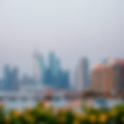 Stunning view of Jumeirah Beach Residence skyline
