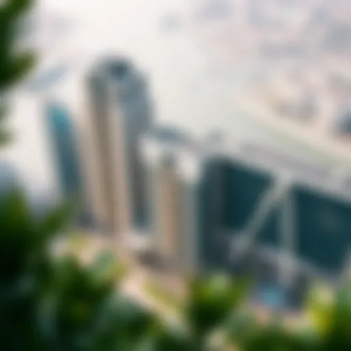 Aerial view of Marina Vista Tower 2 showcasing its architectural elegance