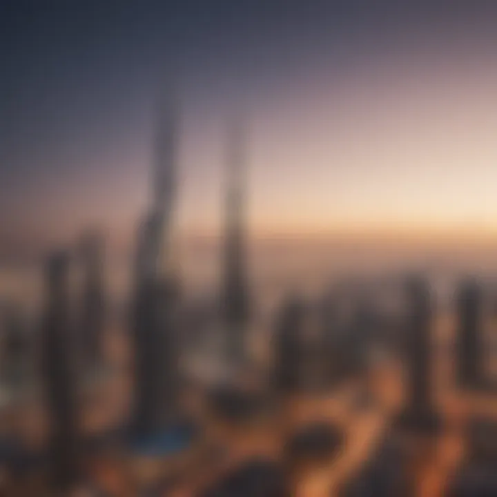 Stunning skyline of Dubai featuring the Muhammad Bin Rashid Project