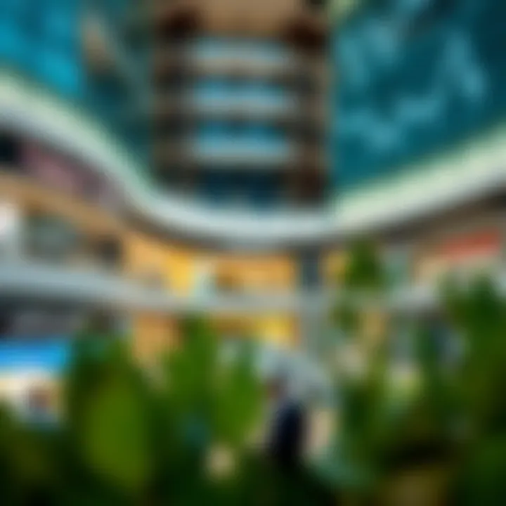 Economic analysis charts depicting Nakeel Mall's impact on real estate