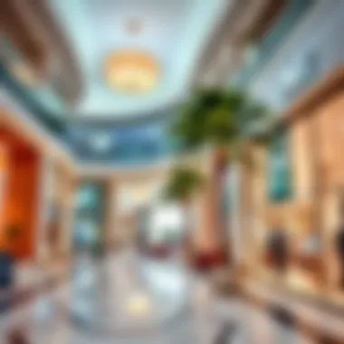 Interior shot of Nakheel Mall highlighting retail spaces