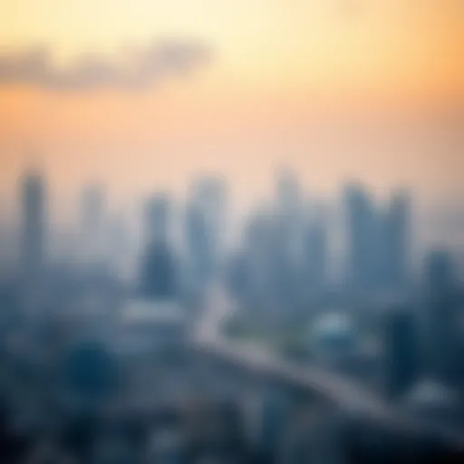 A panoramic view of Dubai's skyline demonstrating rapid urban development