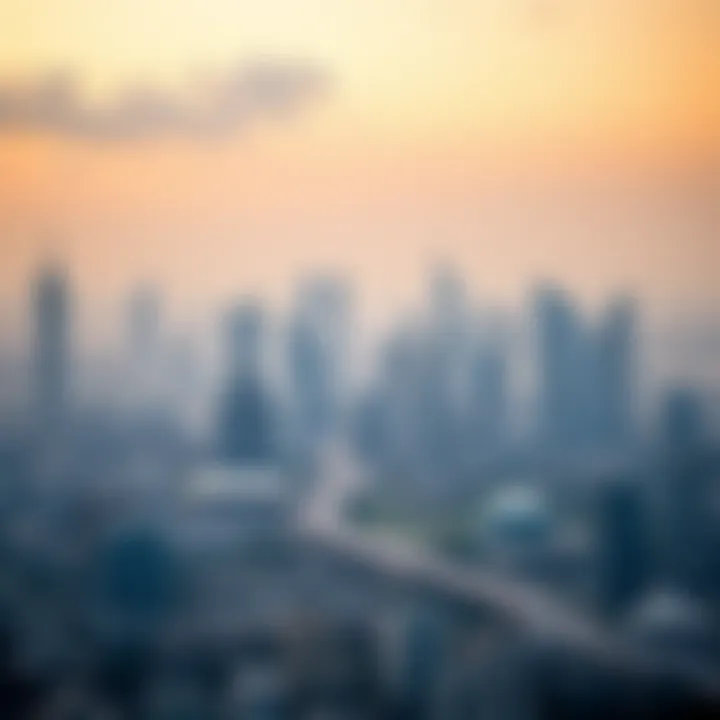 A panoramic view of Dubai's skyline demonstrating rapid urban development