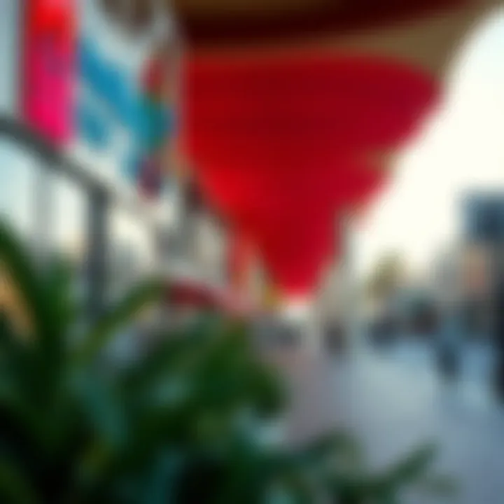 Vibrant commercial spaces and retail outlets on Maryah Island.