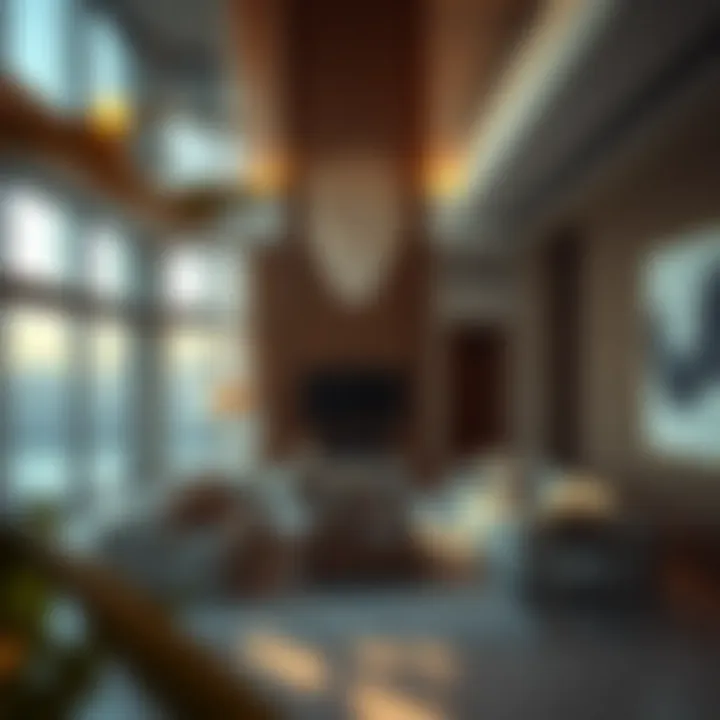 Luxurious residential apartment interiors on Maryah Island.