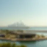 A panoramic view of Maryah Island showcasing its skyline and waterfront.