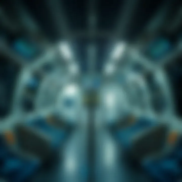 Interior view of a modern Dubai metro train emphasizing comfort and technology