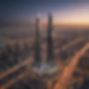 Dubai skyline showcasing modern architecture