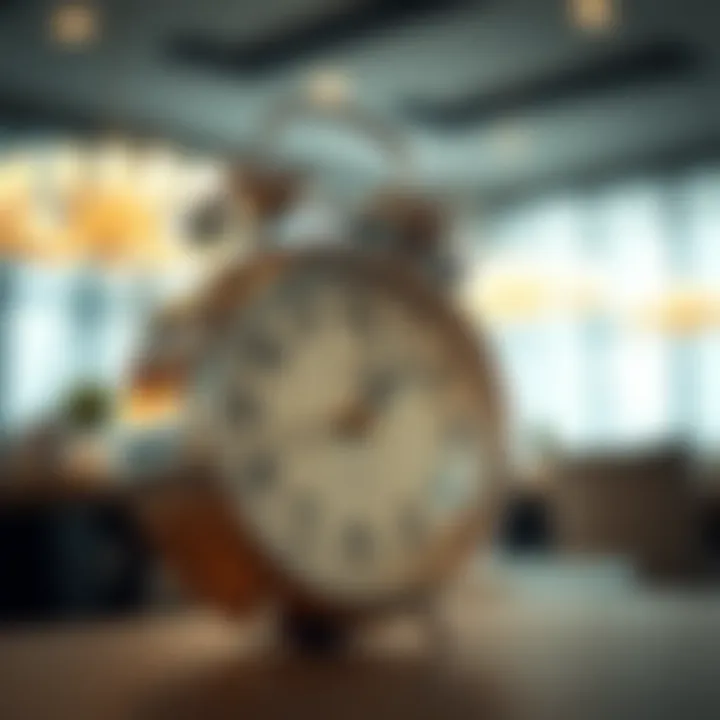 Clock symbolizing notice period duration