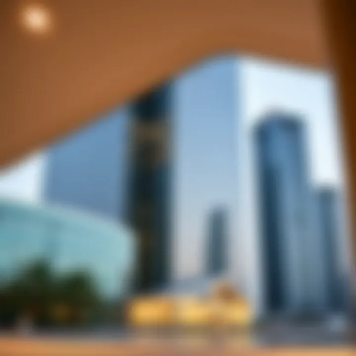 Architectural Marvel of One JLT Tower Stunning architectural design of One JLT Tower showcasing modern lines and glass façade
