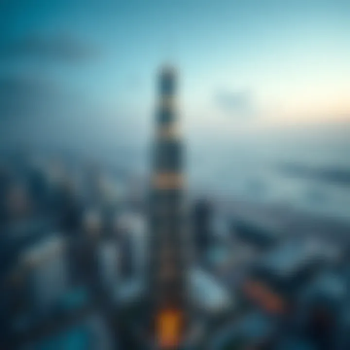 Aerial view of Dubai Internet City featuring One Tower
