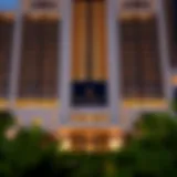 Stunning facade of the Ritz Carlton Residences Dubai