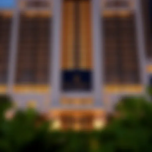 Stunning facade of the Ritz Carlton Residences Dubai