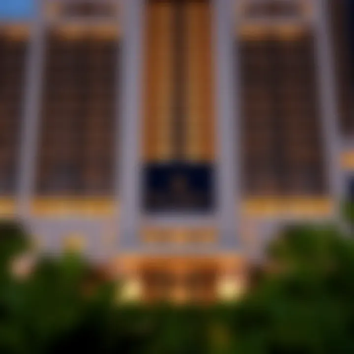 Stunning facade of the Ritz Carlton Residences Dubai