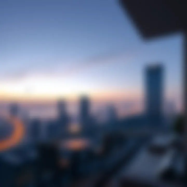 Skyline View from Samari Residences Balcony Breathtaking skyline view from the balcony of Samari Residences