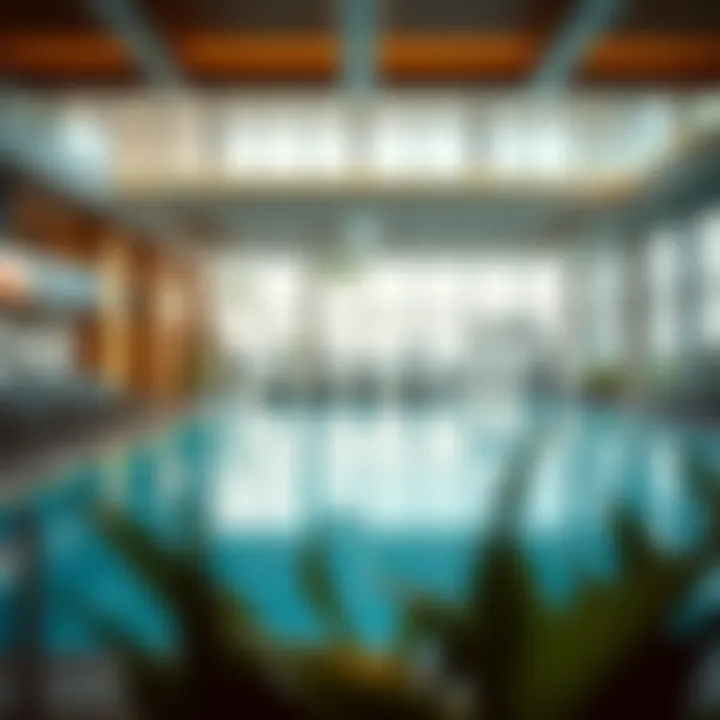 Amenities offered at Sobha Sapphire, including the swimming pool and fitness center