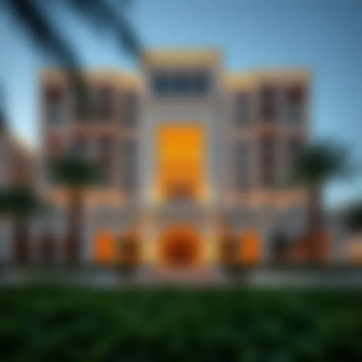 Exterior view of Soho Palm Jumeirah showcasing its architectural brilliance