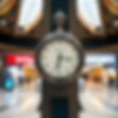 Clock indicating operational hours