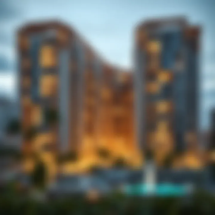 Newly developed real estate projects highlighting urban growth in Tecom.