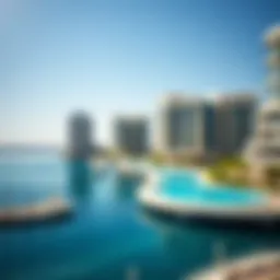 Stunning waterfront view of The Cove by Emaar showcasing modern architecture