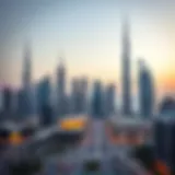 A stunning skyline view of Dubai showcasing modern architecture
