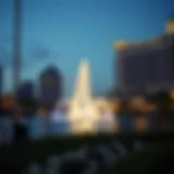Stunning view of The Pointe Dubai Fountain at night
