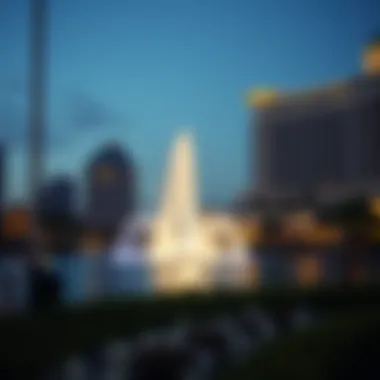 Stunning view of The Pointe Dubai Fountain at night