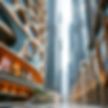 Architectural details showcasing the unique design of Burj Khalifa