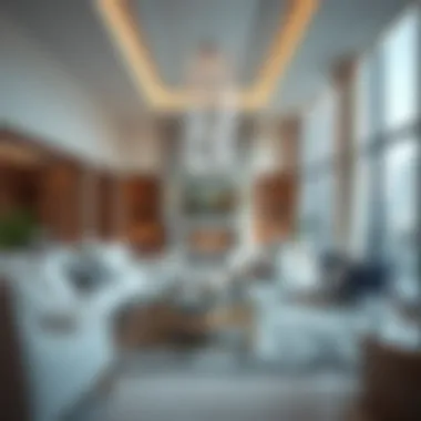 Inside view of a luxury residential project in Dubai