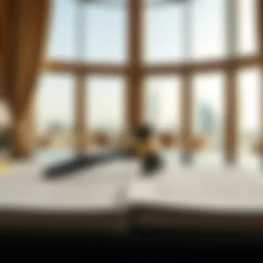 Legal documents related to property auction in UAE