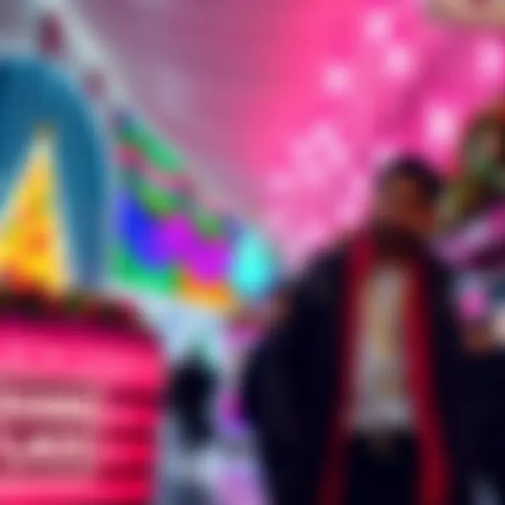 Colorful display at Dubai Shopping Festival