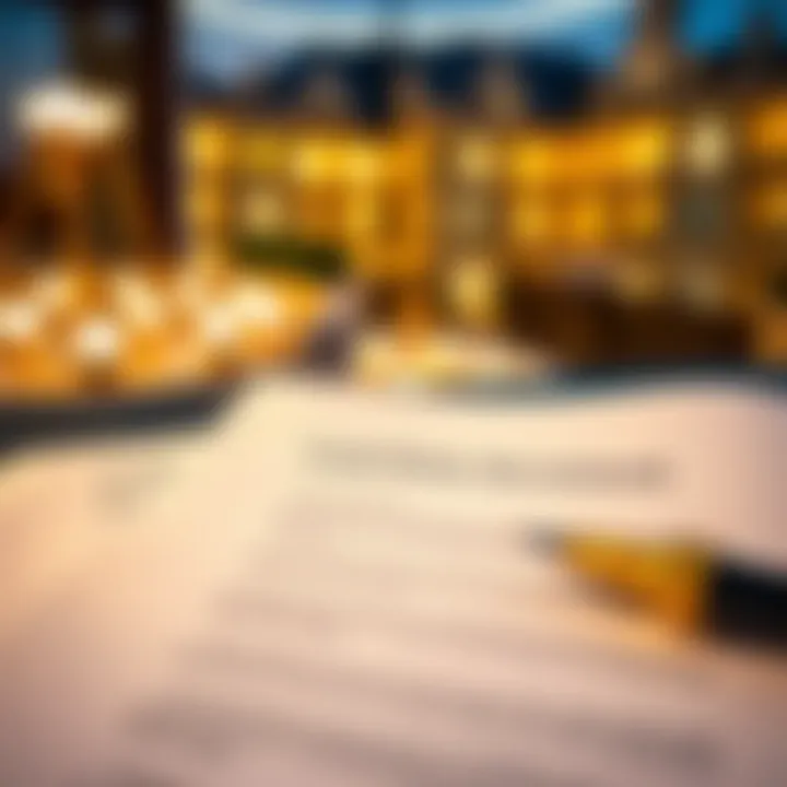 Legal Documents for Property Investment A close-up of legal documents related to property investment