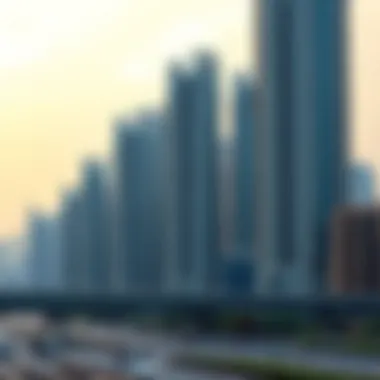 Dubai Skyline with Off-Plan Developments A modern Dubai skyline showcasing off-plan properties