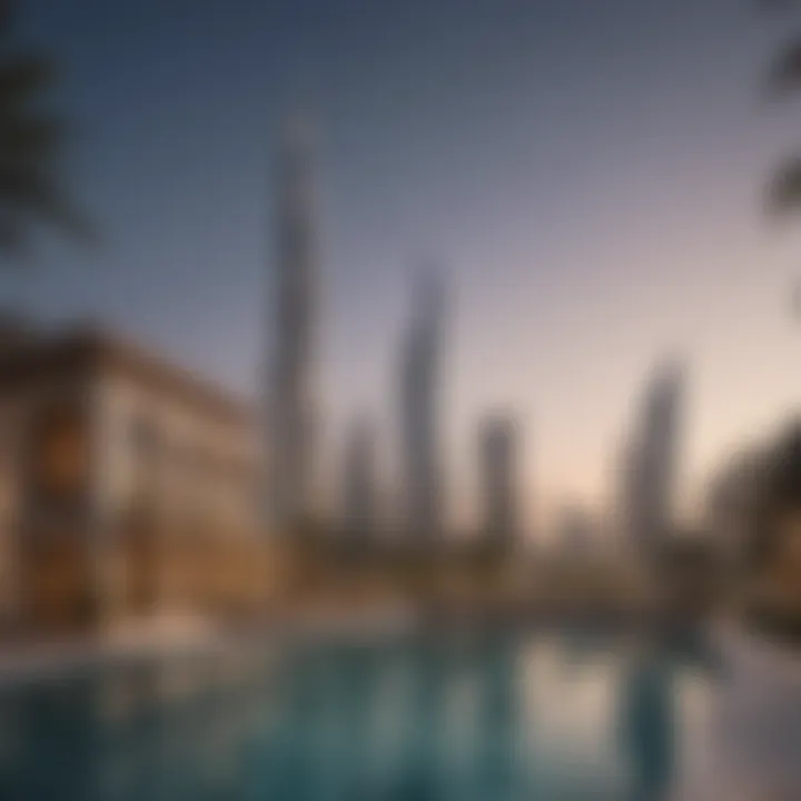 Dubai skyline showcasing luxury properties