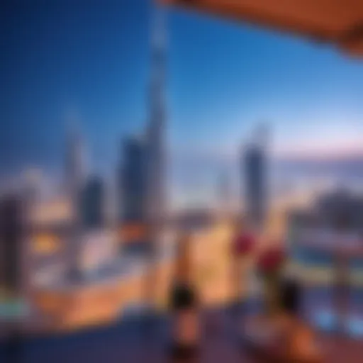 Luxury apartment in Dubai skyline