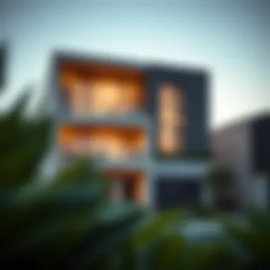 Exterior view of a semi-detached house in Dubai