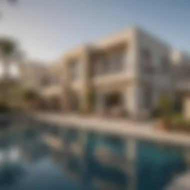 Luxurious residential properties in Sidra highlighting the community's upscale living