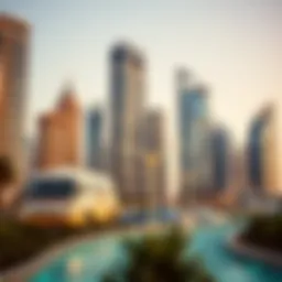 Luxurious skyline of Dubai showcasing modern architecture
