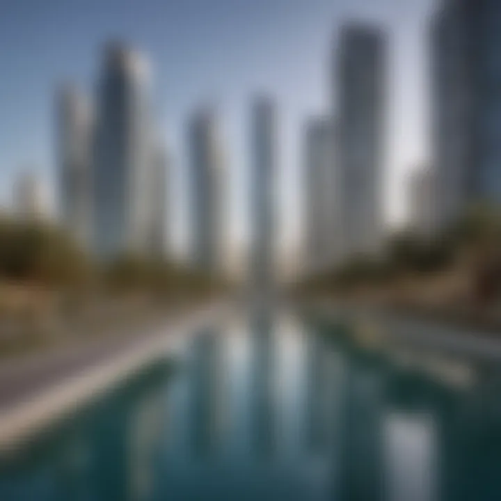 Vibrant outdoor community spaces and recreational areas within JLT.