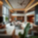 Luxurious villa interior showcasing shared living spaces