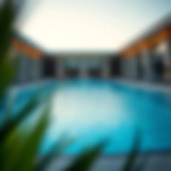 Amenities at Zubaida Residence including pools and fitness centers