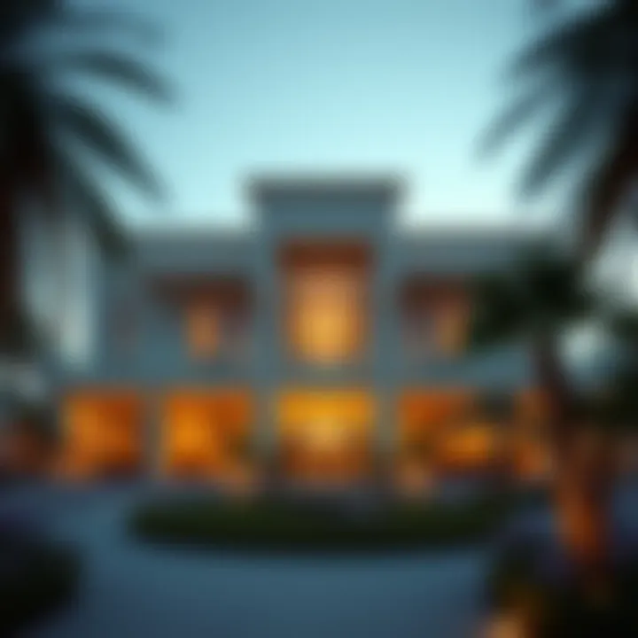 Stunning exterior view of Zubaida Residence showcasing architectural elegance